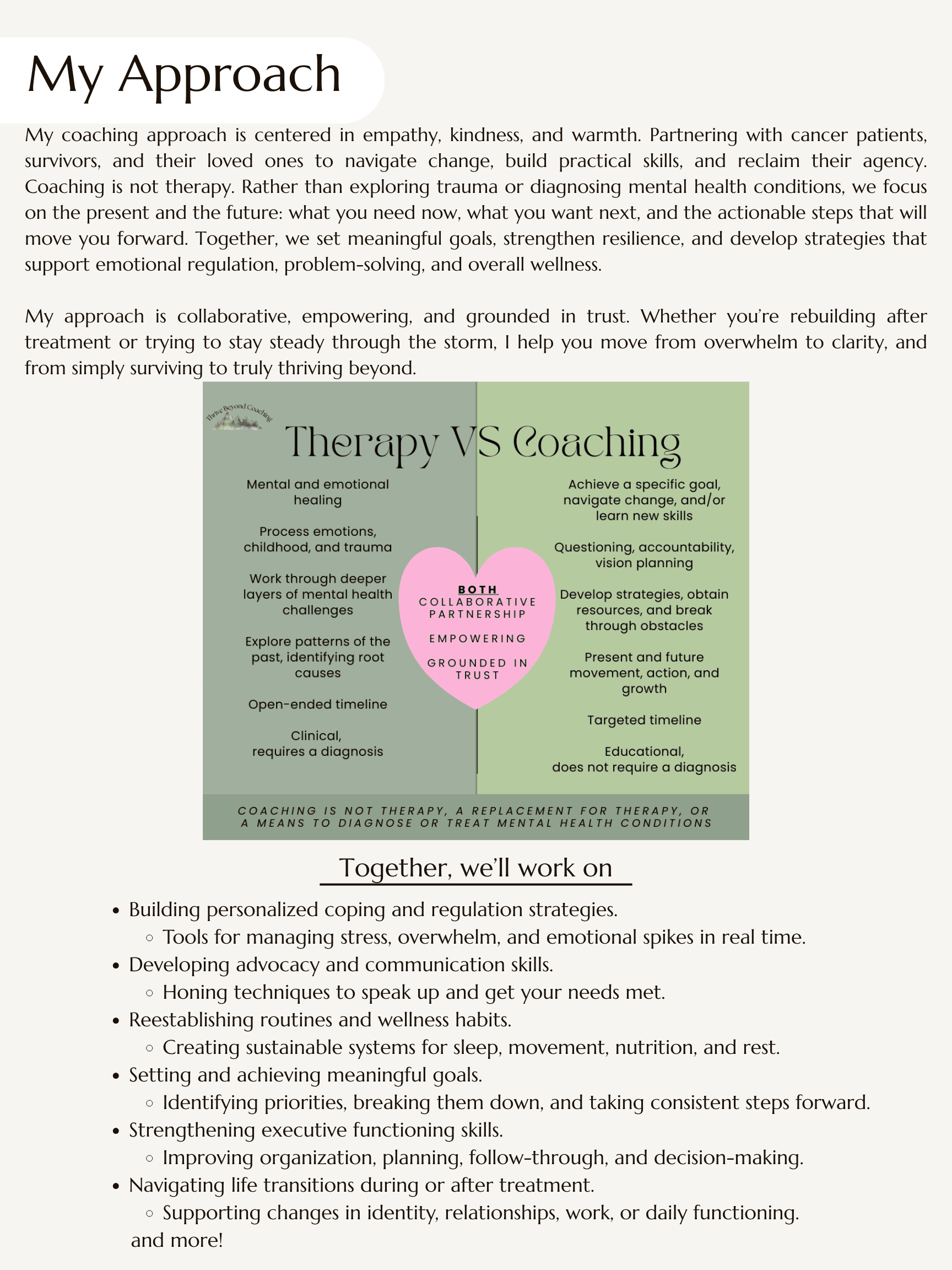 My Approach - Thrive Beyond Coaching